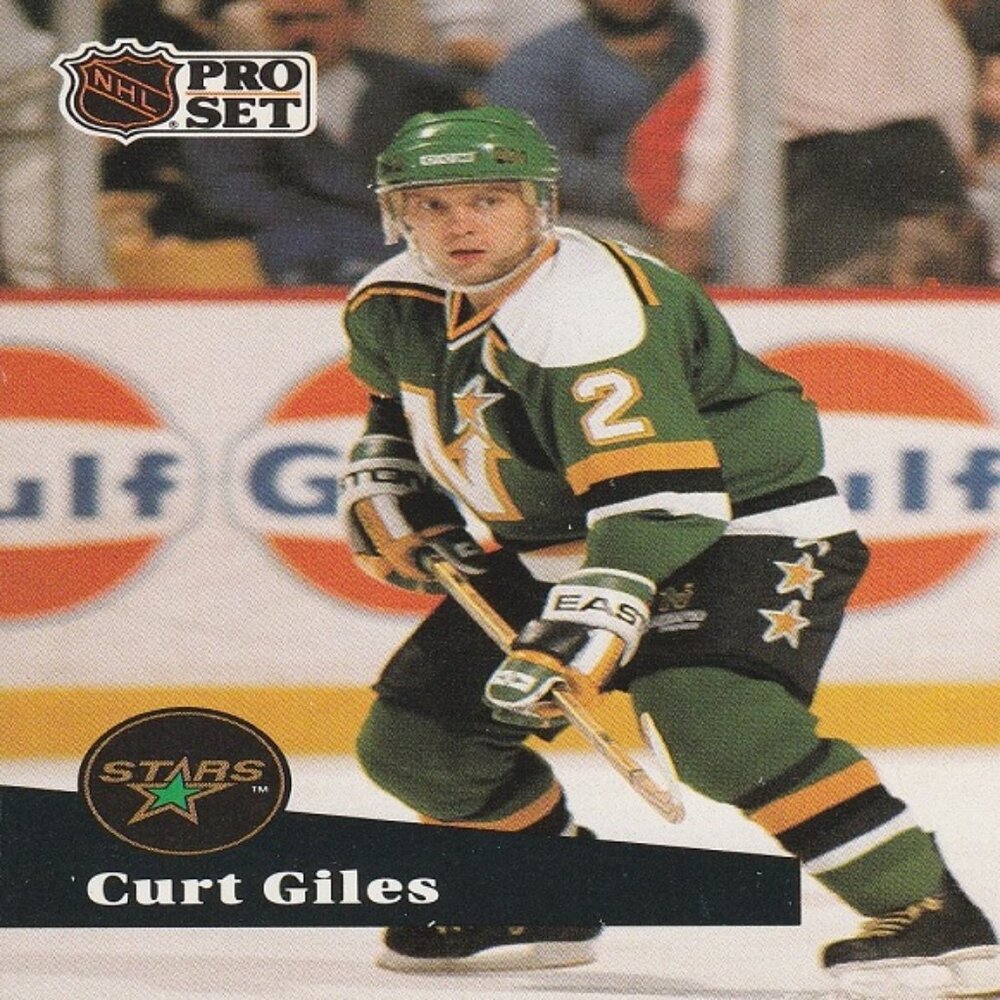 Curt Giles - 1991 Pro Set Hockey Card